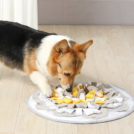 【M-PETS】エムペッツ STRATEGEスナッフルマット ラウンド 犬用 おもちゃ ノーズワーク 知育トイ フェル…