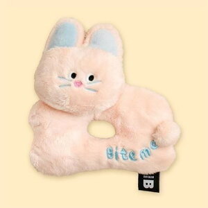 【BITE ME】バイトミー ランラン ラトルトイ 犬用 おもちゃ ぬいぐるみ リング型 ピーピー音 カシャカシャ音