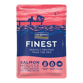 【FISH4DOGS】フィッシュフォードッグ ファイネスト サーモンムース 犬用 餌 ドッグフード トッピング ウェット オメガ6 オメガ3脂肪酸 穀物不使用