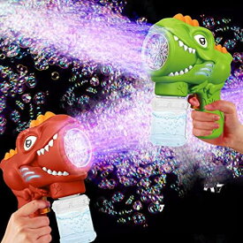 シャボン玉 電動 男の子 バブルガン結婚式 10泡穴 電動シャボン玉 女の子 恐竜 玩具 バブルマシーン 大人 液垂れしない