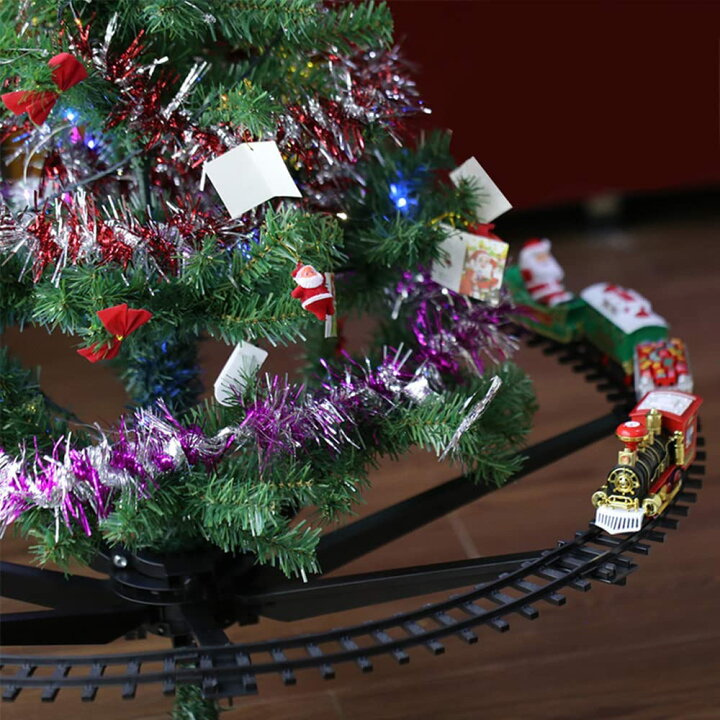 TOYMYTOY クリスマスデコレーション トロッコ列車飾り 4pcs クリスマスツリー飾り ストラップ 道具 クリスマスツリーオーナメント 吊り