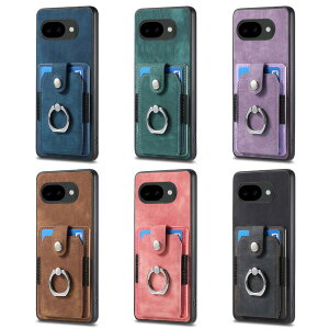 Google Pixel �Ή� Pixel 10a/10/10 Pro XL/10 Pro/10/9 Pro XL/9 Pro/9/9a �Ȃ� �Ή� �r�W�l�X���� �J�[�h���[�E�H���b�g�P�[�X 360° ��]�����O�t�� �ϏՌ� �����h�~ �����Y��ʕی� �L�k�f�� �S 6 �F �u���b�N /