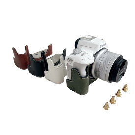 R50 R100 併用 カメラケース レザーケース 保護ケース カメラ保護 合革 高品質PUレザー 頑丈 キズ防止 傷つき防止 カメラカバー 衝撃吸収 防塵 持ち運び便利 カメラアクセサリー シンプル バッファロー革模様 高級感