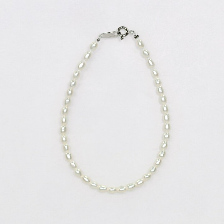 楽天市場】SV 淡水真珠 パールブレスレット P 約2.5mm 約18cm 