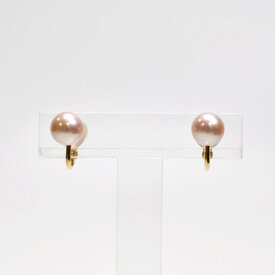 SV 淡水真珠 ナチュラルラベンダーカラー グッドタッチイヤリング P 約8.0mm / 痛くない 落ちない 微調整可能 シルバー オフィス 軽い きれい 華やか 簡単着用 セレモニー シルバー お出かけ スーツ 通勤