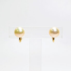 SV 淡水真珠 ナチュラルオレンジカラー グッドタッチイヤリング P 約10.0mm/ 痛くない 落ちない 微調整可能 シルバー オフィス 軽い きれい 華やか 簡単着用 セレモニー ボタン形 シルバー 大珠 夏 お出かけ 食事会