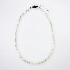 SV アコヤ真珠 無調色 ネックレス P 約4.5mm 約40-45cm / ベビーパール テリ良し ナチュラルカラー アジャスター 長さ調整可能 セレモニー 上品 きれいめ スーツ エレガント シルバー ホワイト オフィス 通勤 フォーマル