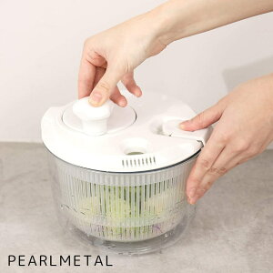 パール金属公式 サラダスピナー 野菜 水切り器 コンパクト 小さめ ミニ Petit chef Jr C-750