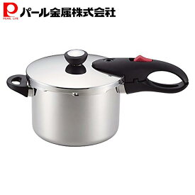【マラソン限定10%OFF！】 パール金属公式 片手 圧力鍋 4.5L IH対応 レシピ付 軽量 単層 NEO HB-1735