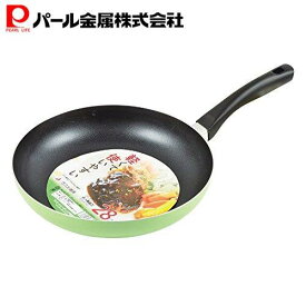 【7月15日限定5%OFFクーポン】 パール金属公式 ふっ素加工 フライパン 28cm グリーン ガス火対応 専用 HB-7871 鍋フライパン 鍋 料理 キッチン用品 調理器具