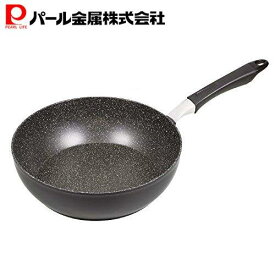【マラソン限定10%OFF！】 パール金属公式 フライパン ブラック 28cm IH対応深型 メガマーブル HB-4373 PFOS PFOA フリー