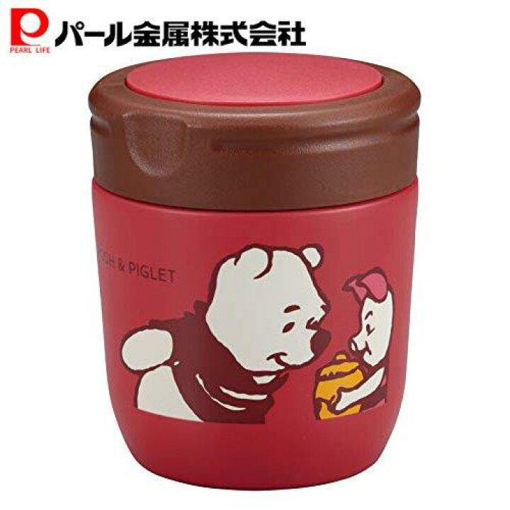 楽天市場 ディズニー スープジャー フードポット 280ml 真空二重構造 保温 保冷 くまのプーさん レッド Ma 2 305 パール金属オンラインストア