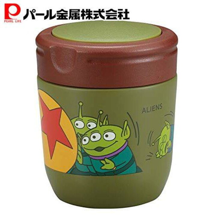 楽天市場 ディズニー ピクサー スープジャー フードポット 280ml 真空二重構造 保温 保冷 トイ ストーリー グリーン Ma 2 306 パール金属オンラインストア