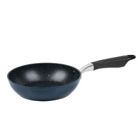 【7月15日限定5%OFFクーポン】 パール金属公式 フチ付きで頑丈・マーブル加工でこびりつきにくいフライパン 20cm IH対応 マーブルコート 金属ヘラOK フチ付 鍛造 コインプレス製法 ネイビー AZ-5614