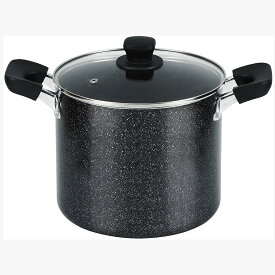 【4月14日20時〜お買い物マラソン！】パール金属公式 寸胴鍋 両手鍋 ガラス蓋付 21cm マーブルダイヤモンド IH対応 AZ-7121