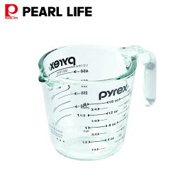 パール金属公式 PYREX パイレックス 耐熱ガラス 計量カップ 500ml メジャーカップ 軽量カップ オーブン対応 電子レンジ対応 食洗機対応 冷凍庫対応 ブラック CP-8656