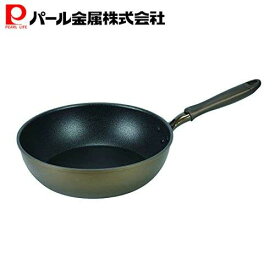 【マラソン限定10%OFF！】 パール金属公式 極深 フライパン 28cm IH対応 ロングライフメガストーンII HB-5881 PFOS PFOA フリー