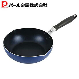 【7月19日20時〜セール開始！】 パール金属公式 深型 フライパン 24cm ブルーダイヤモンドコート IH対応 スマート・チョイス HB-6007 PFOS PFOA フリー