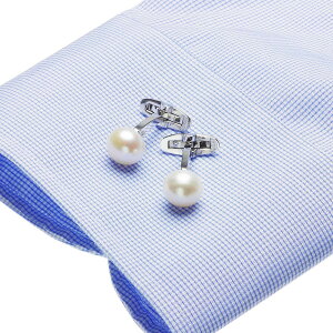 パール カフス 高級 淡水真珠 一粒 カフスボタン カフスリンクス 約11.0mm 父の日 プレゼント 結婚式 冠婚葬祭 成人式 卒業式 入学式 贈り物 大粒 実用的 普段使い メンズ ギフト おしゃれ フォ