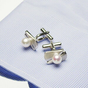 パール カフスボタン 高級 淡水真珠 7.5mm カフス カフリンクス 父の日 プレゼント 結婚式 冠婚葬祭 成人式 卒業式 入学式 カジュアル 実用的 普段使い メンズ おしゃれ スーツ フォーマル 背