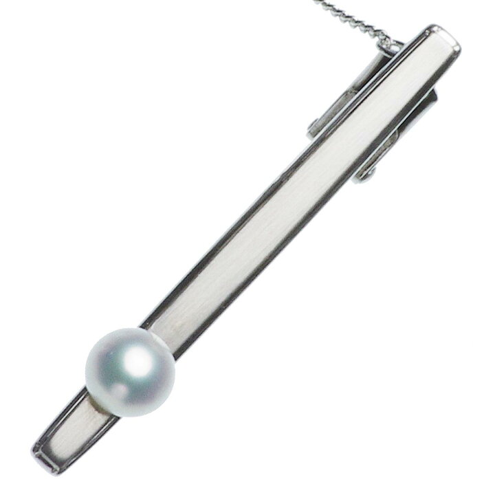 楽天市場】パール タイピン 高級 淡水真珠 ネクタイピン 7.0mm 父の日 
