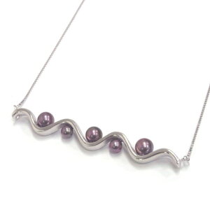 アコヤ黒真珠 ブラックパールネックレス クーレペルル 4-6mm ブラック スライド式アジャスター SV製 フォーマル カジュアル プレゼント 送料無料