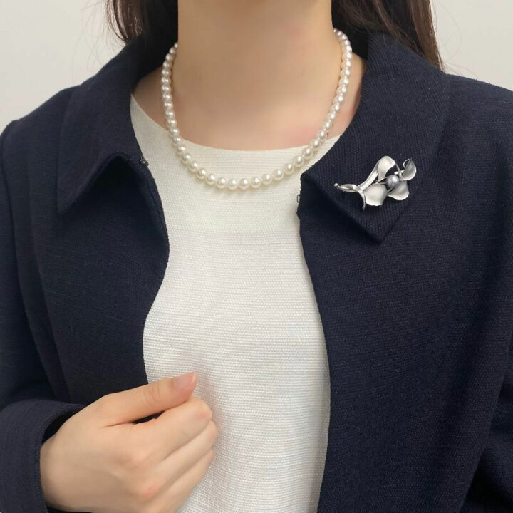 楽天市場】アコヤ真珠 パールネックレスセット(ピアス/イヤリング) 7  