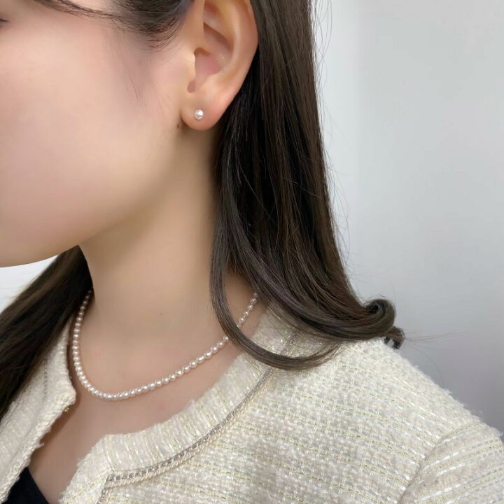 楽天市場】アコヤ真珠 ベビーパールピアス イヤリング 4-4.5mm  
