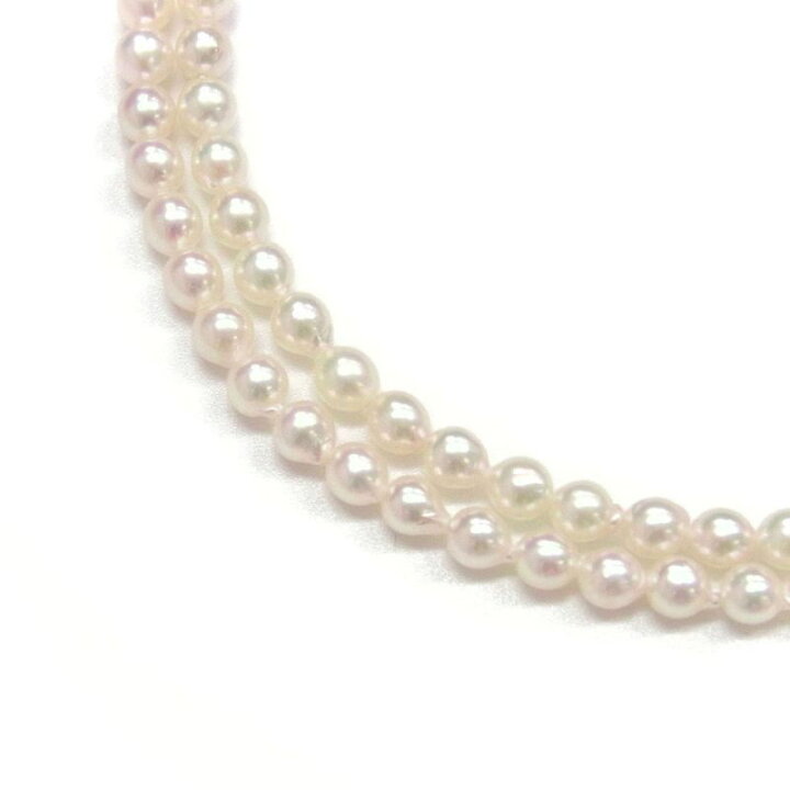 楽天市場】アコヤ真珠 ベビーパールロングネックレス 3.5-4mm 70cm 