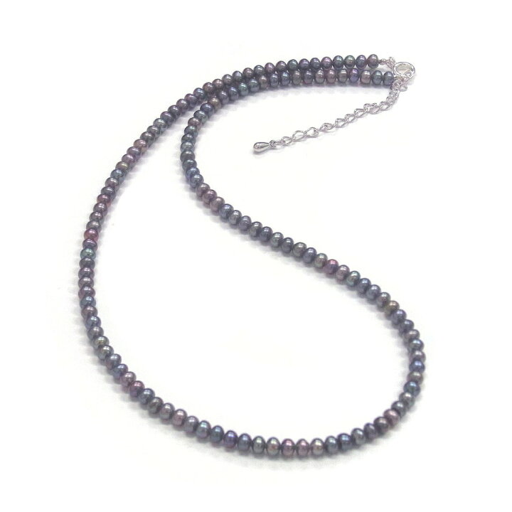 楽天市場】淡水真珠 ベビーパールネックレス 2.5-3mm ブラック オフ 