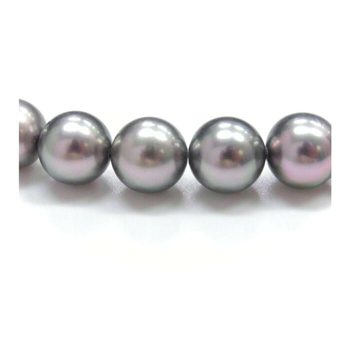 楽天市場】黒蝶真珠 パールネックレス 10-11.8mm タヒチ ラウンド 冠 