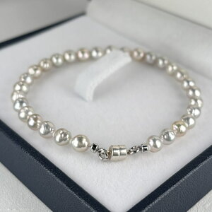 AR^ obNp[ uXbg 5-5.5mm i`O[ F Vo[ }OlbgNXv 18cm pearl akoya{^ ^ ^ AR  p[ obN p[