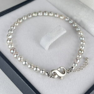 1_AR^ obNp[ uXbg 4.5-5mm i`O[ F Vo[ 18cm{3cm pearl akoya{^ ^ ^ AR  p[ obN p[u