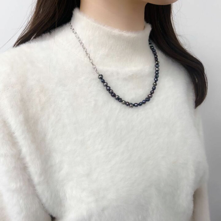 楽天市場】受注生産品 淡水真珠 マルチway チェーンパールネックレス 