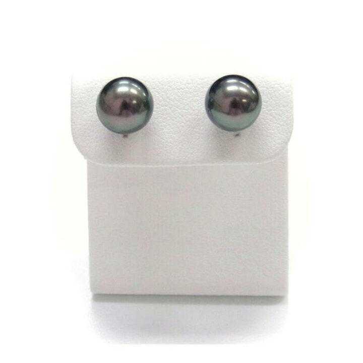 楽天市場】タヒチ黒蝶真珠 ブラック パールピアス 8.75-9mm ピーコック 