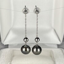 楽天市場】ブラックパール ピアス（ジュエリー・アクセサリー）の通販