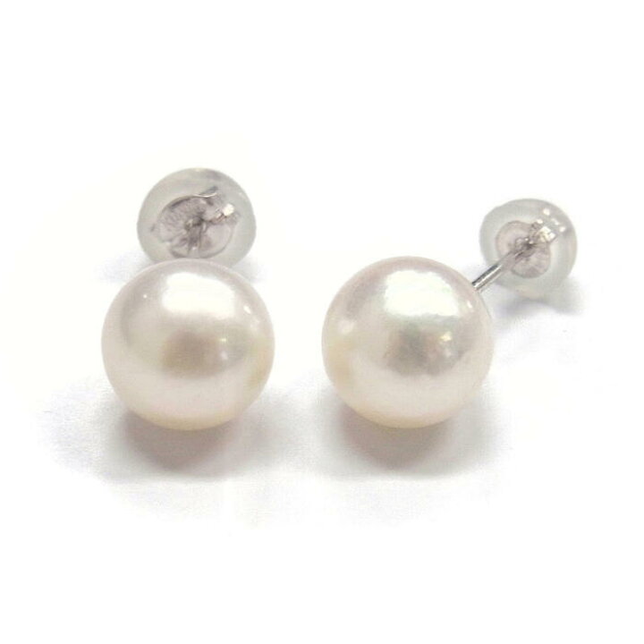 楽天市場】アコヤ真珠 パールピアス イヤリング 7.5-8mm ホワイト 