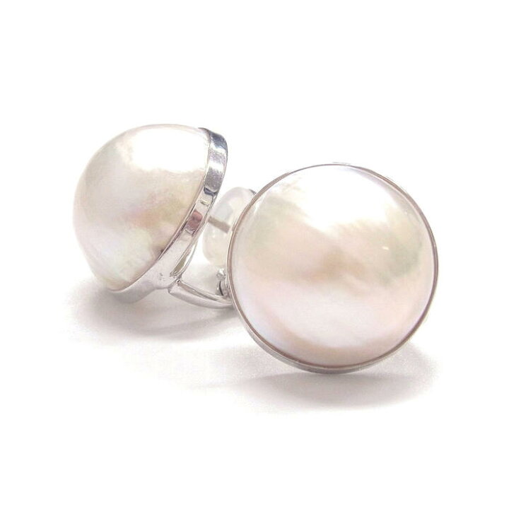 楽天市場】マベ真珠 パールピアス イヤリング 16-18mm ホワイト SV製  