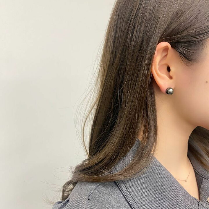 楽天市場】タヒチ黒蝶真珠 ブラック パールピアス 8.75-9mm ピーコック 