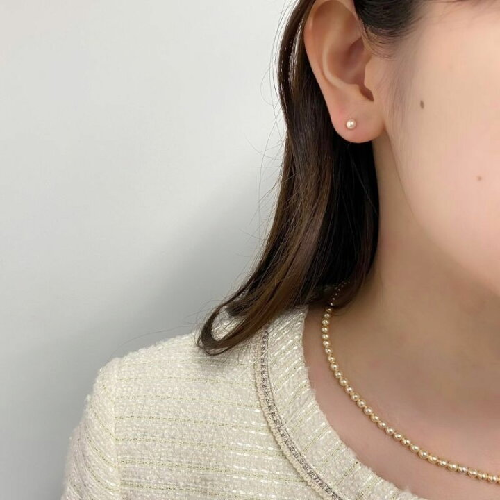 楽天市場】アコヤ真珠 ベビーパールピアス イヤリング 3.5-4mm 