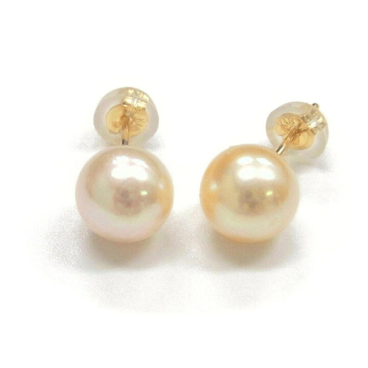 楽天市場】アコヤ真珠 パールピアス イヤリング 8-8.5mm ゴールド 