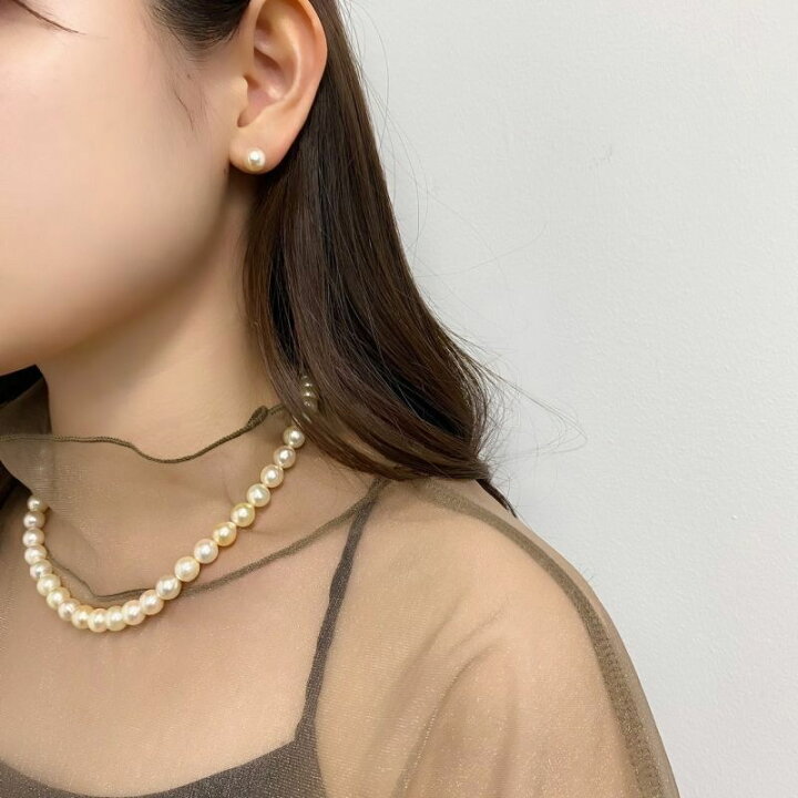 楽天市場】アコヤ真珠 パールピアス イヤリング 8-8.5mm ゴールド 