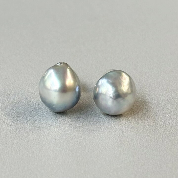 楽天市場】アコヤ真珠 バロックパールピアス イヤリング 9-10mm 