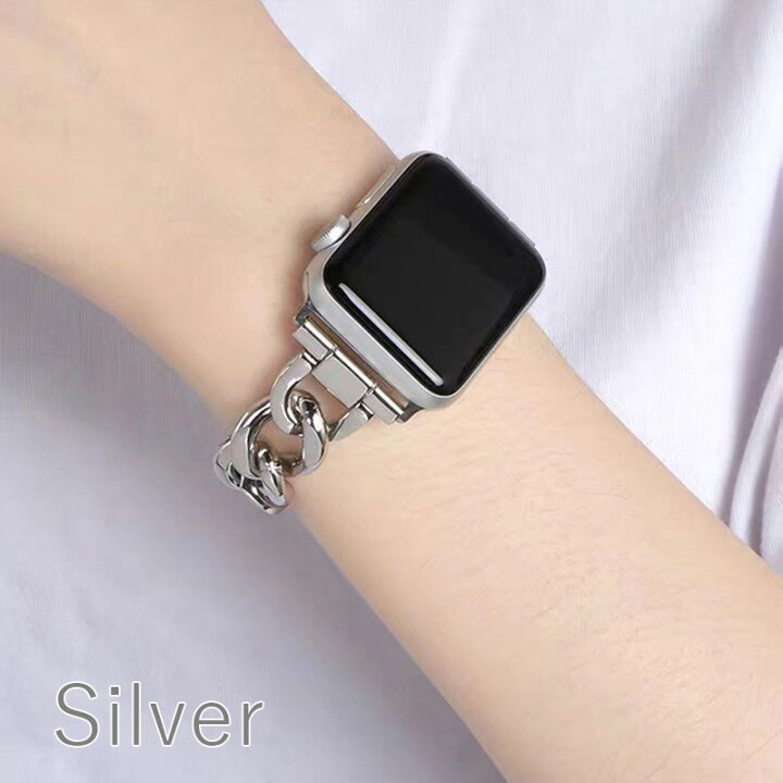 楽天市場】Apple watch バンド ベルト チェーン 女性 交換 アップル