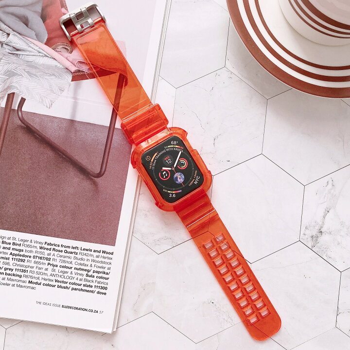 楽天市場】Apple watch バンド スポーツ シリコン ラバークリア ケース 