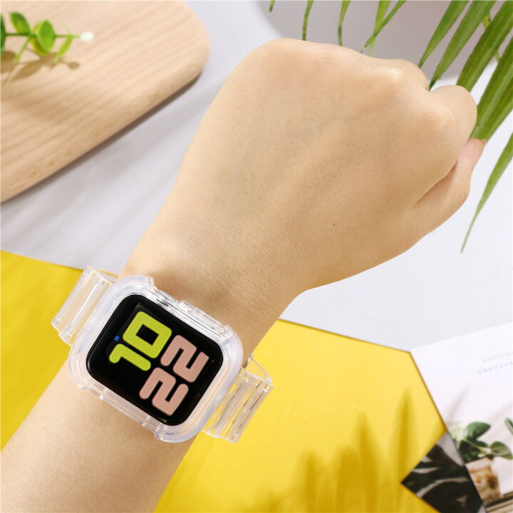 楽天市場】Apple watch バンド スポーツ シリコン ラバークリア ケース 