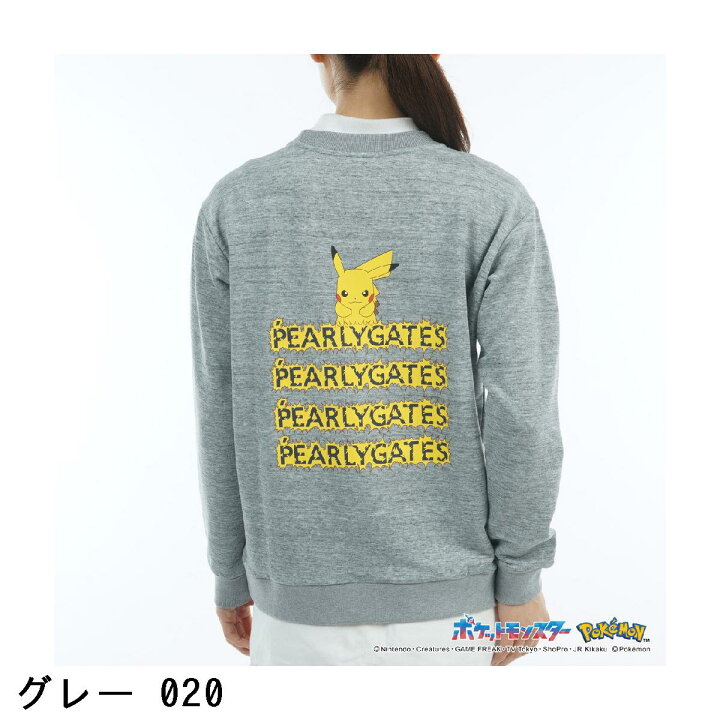楽天市場】パーリーゲイツ PEARLY GATES ポケモン 裏毛 長袖スウェット 