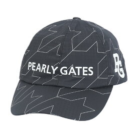 パーリーゲイツ　PEARLY GATES　ロゴ／千鳥柄 レインキャップ