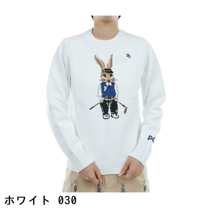 楽天市場】パーリーゲイツ PEARLY GATES GOLFラビット柄 インターシャ  