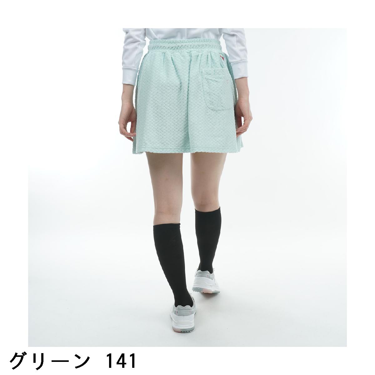 サイズ①☆パーリーゲイツ☆パイルジャガード　スカート ☆新品☆税込28,600円